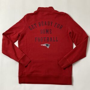 Victoria's Secret PINK New England Patriots NFL 1/4 Zip Pullover, Red, Small